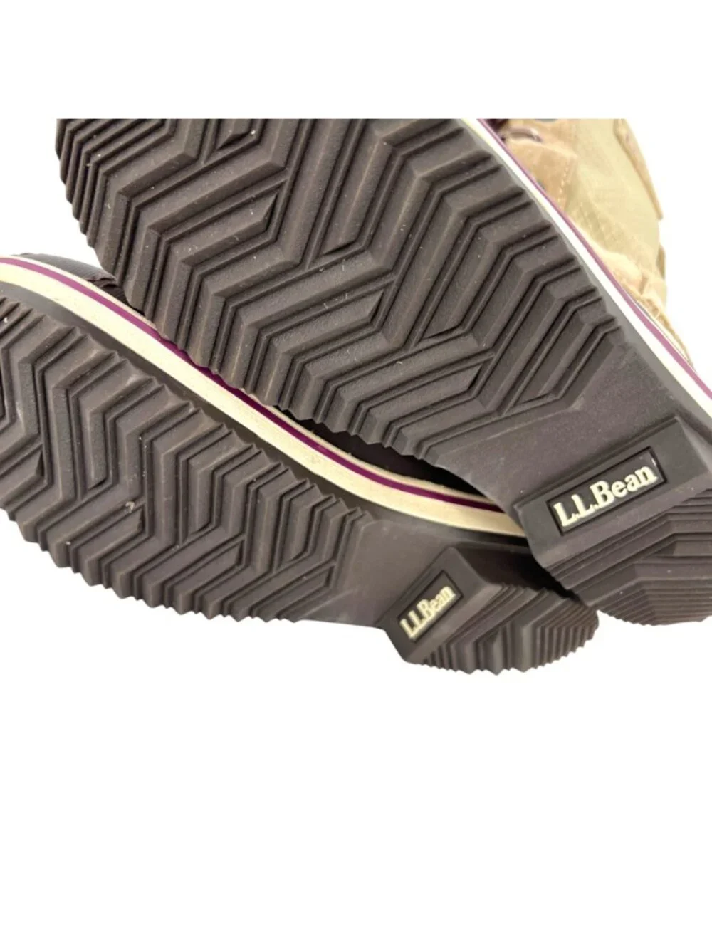L.L. Bean Kids Snow Boots Size 13 Tan Brown Waterproof Insulated Winter Boots